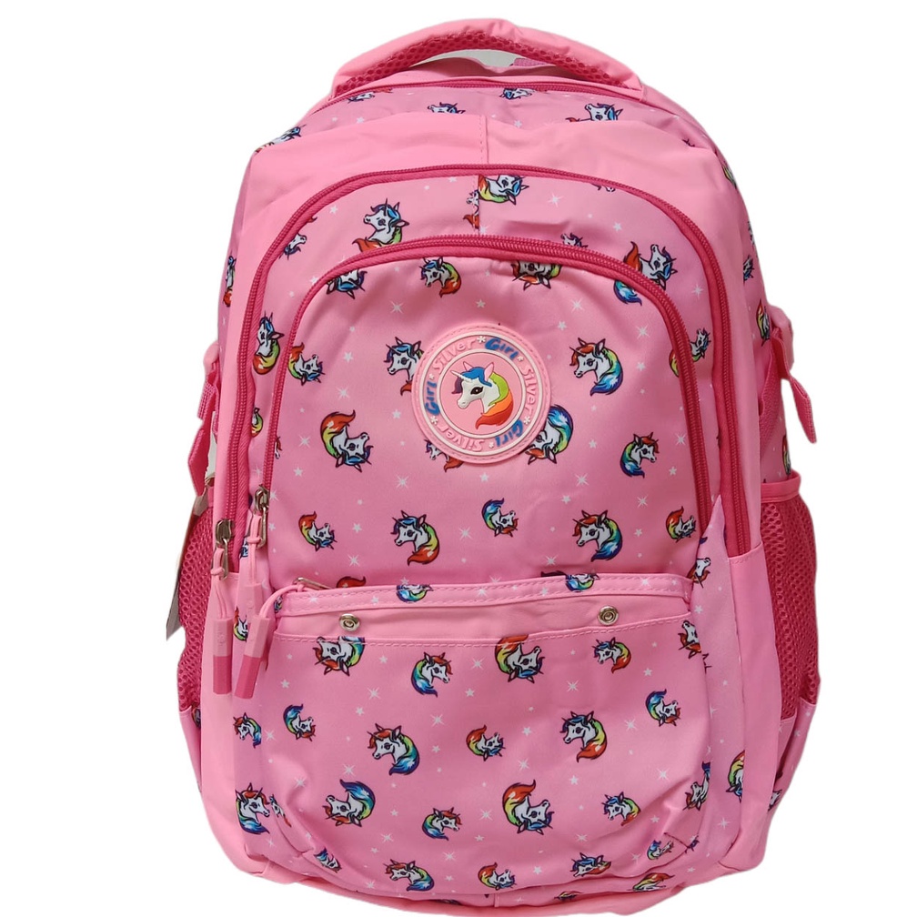 Tas Sekolah Anak Alto Silver Girl UNICORN Kuda Pony, Tas Sekolah Anak Perempuan Alto SD SMP Ransel R