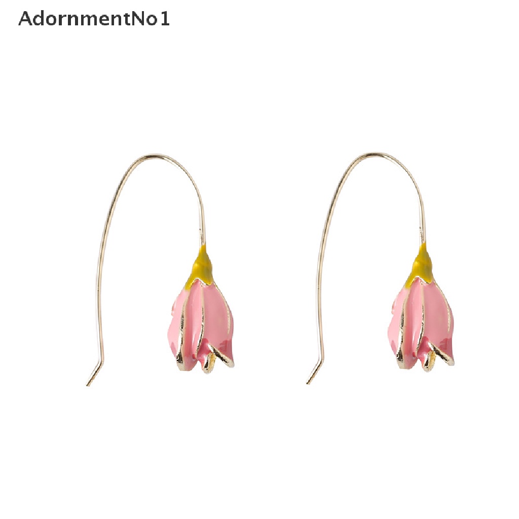 (AdornmentNo1) Anting Tusuk Gantung Desain Bunga Tulip Gaya Retro / Perancis Untuk Wanita