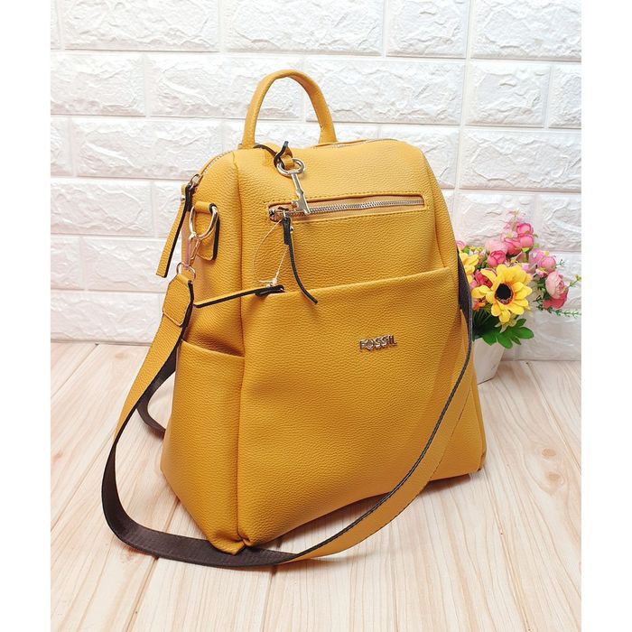 TAS BATAM TAS WANITA IMPORT TAS RANSEL FOSSIL-DYT BACKPACK WANITA - KUNING