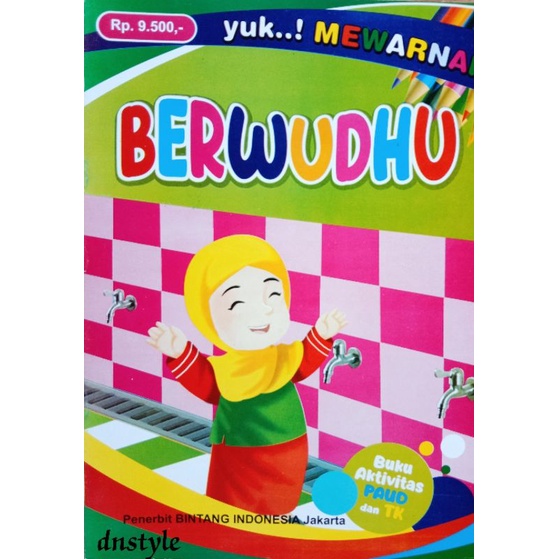 

Buku mewarnai anak belajar berwudhu