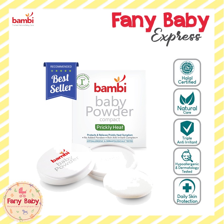 BAMBI BABY COMPACT POWDER PRICKLY HEAT 40GR