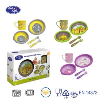 Baby Safe Set Mealtime Collection Tempat Makan Bayi Piring Mangkuk Sendok Gelas FS500