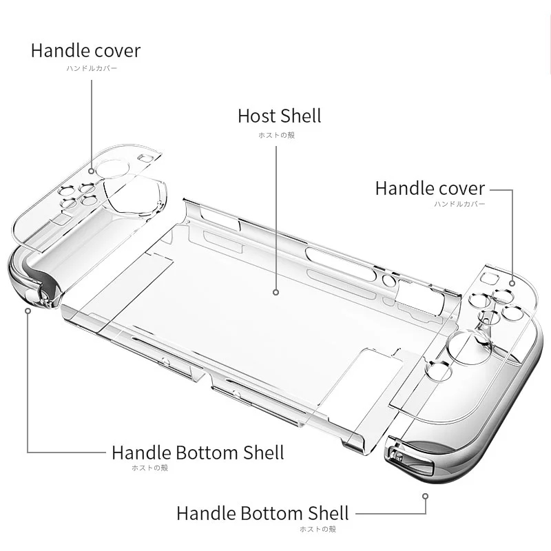 ( Switch) Hard Case Pc Transparan (Full Body) Kompatibel Dengan  Switch