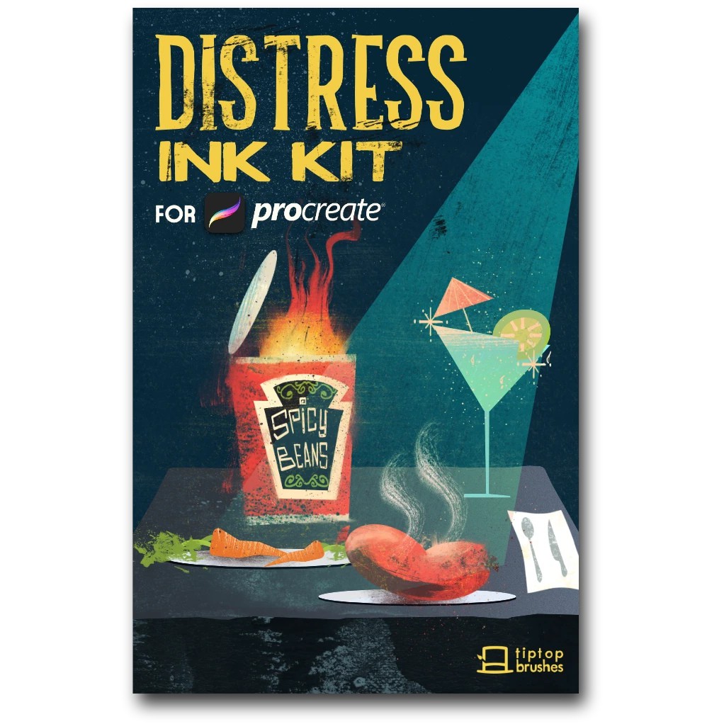 Procreate Brush - Distress Ink Kit