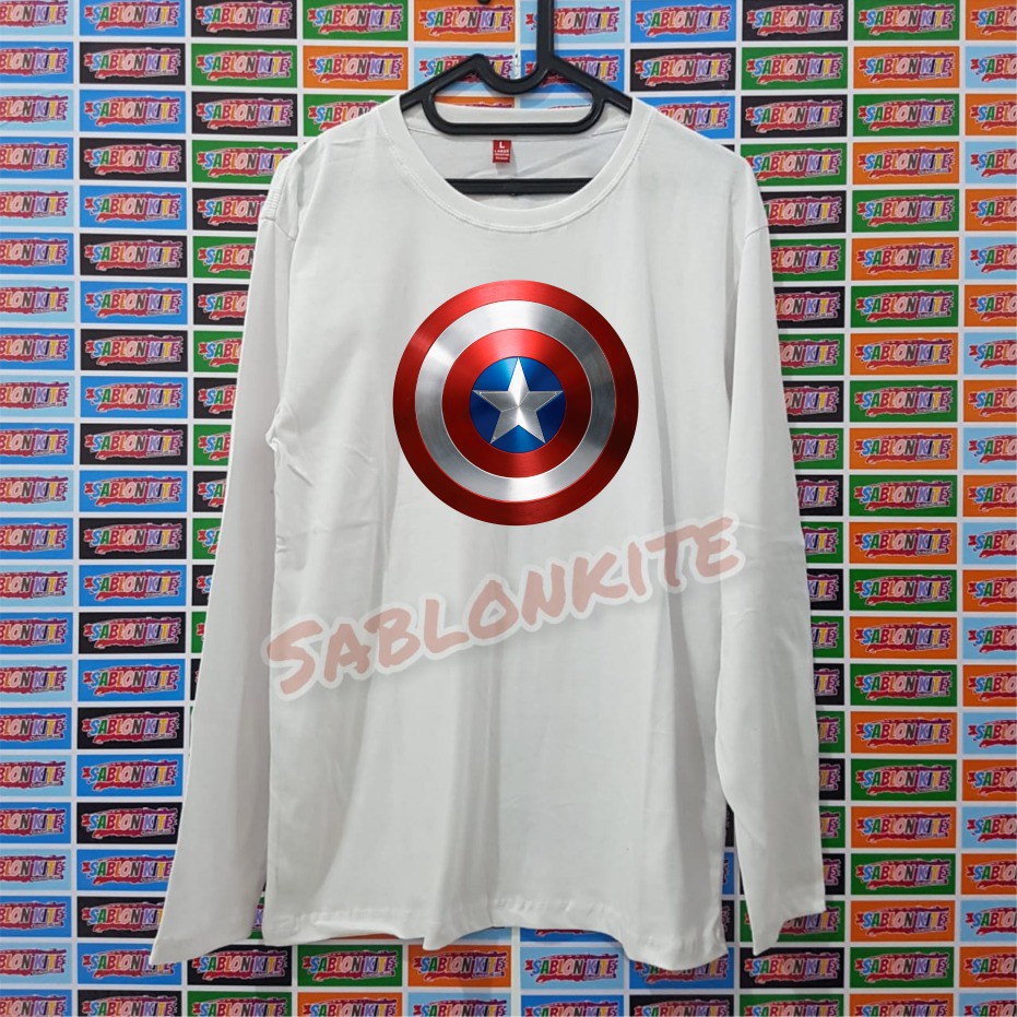 MURAH!!! KAOS CAPTAIN AMERICA1 BAHAN KAOS COMBED 30S