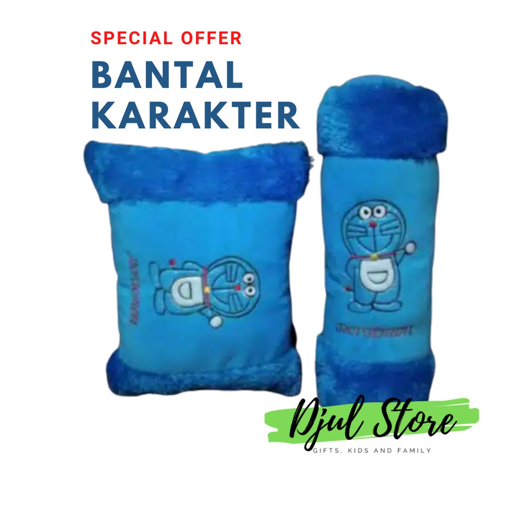 SATU SET BANTAL GULING ANAK KARAKTER KARTUN LUCU