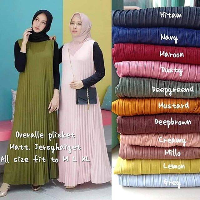 Rok gamis plisket grosir