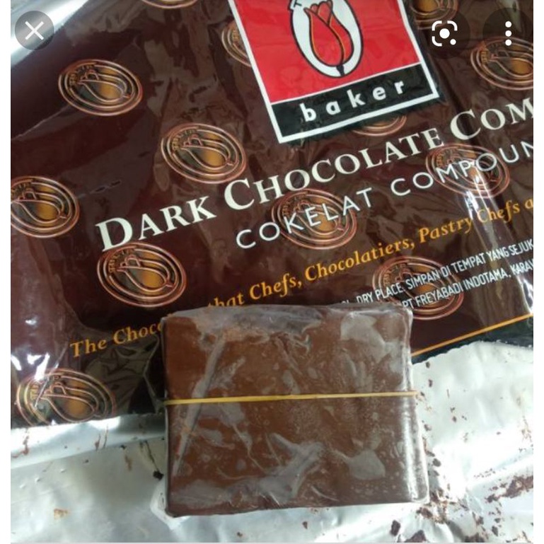 

Coklat Dark Tulip 250gr POTONG