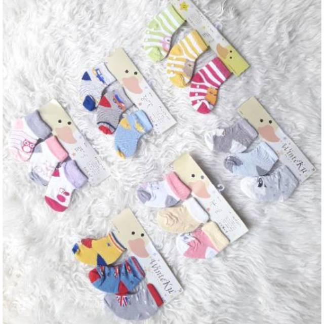  Kaos Kaki Bayi Winteku  Motif Boy Girl Shopee Indonesia