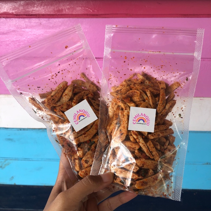 

Basreng Stik Bumbu Basah Daun Jeruk/Basreng Pedas 100 Gram
