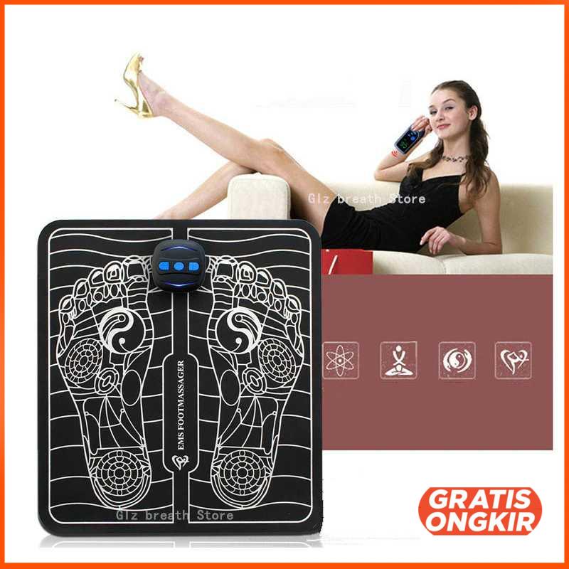 Pemijat Kaki Elektrik USB Rechargeable Pulse EMS Mat - EMS15