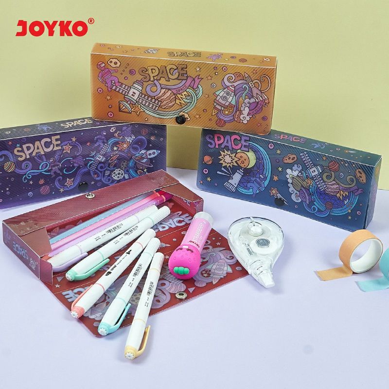 

Kotak pensil Mika Motif Space Joyko/ Pencil Case Joyko/ Kenko