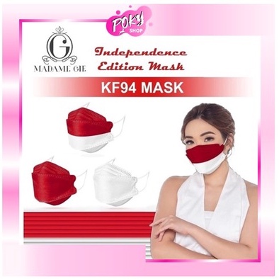 POKY - Madame Gie Protect You KF94 Merah Putih - Masker 1Pcs | Edisi Kemerdekaan RI KE-76