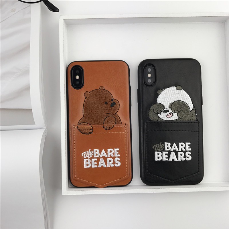 iPhone 11 Pro Max XR XS SE2 i6 7 8Plus Soft Case Casing Desain We Bare Bears untuk COVER