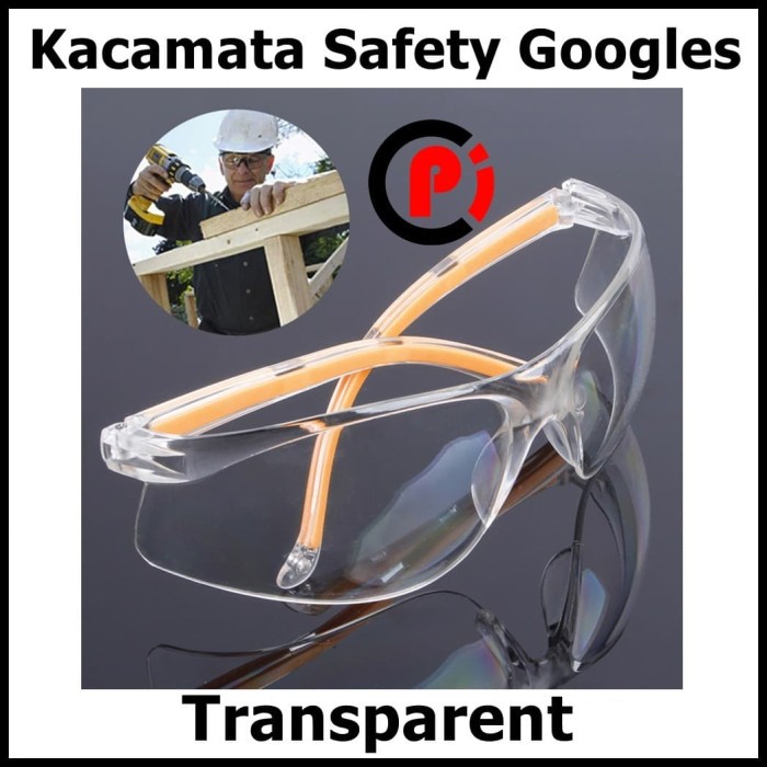 Kacamata Safety Fashion Gaya Gerinda Google Bening Clear Kaca Mata