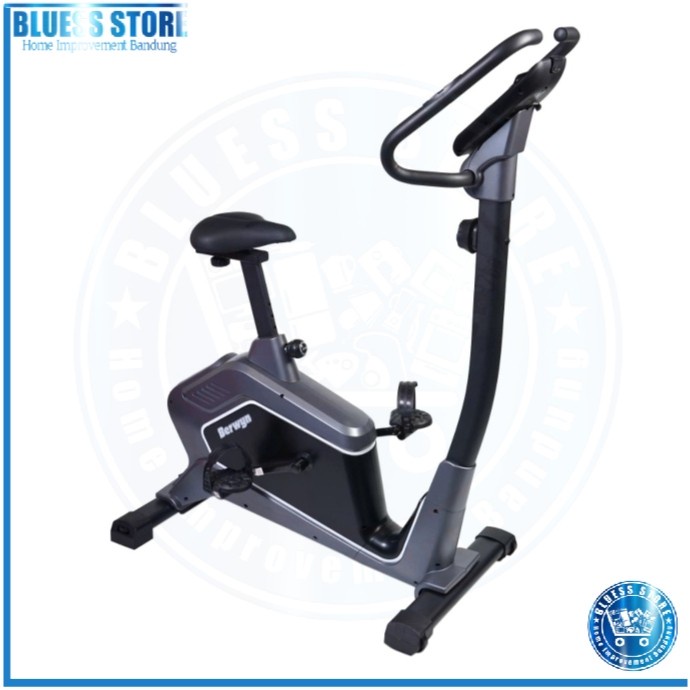 Berwyn Sepeda Statis 610s Hitam Abu Spinning Bike Berwyn Sepeda Statis