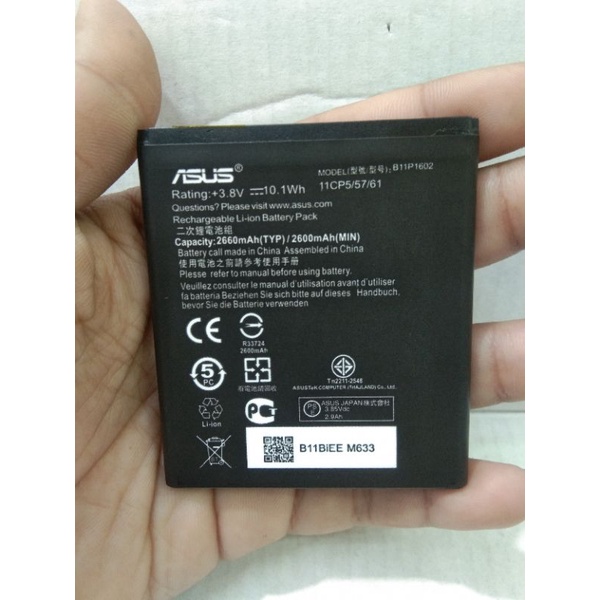 Baterai Batre Batere Asus B11P1602 For Asus X00AD/Zenfone 3 Go/ZB500KL