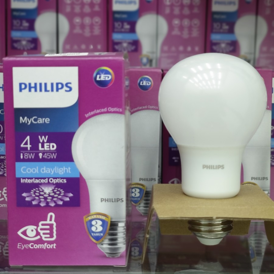 Lampu Philips LED 4+ Watt MyCare jumbo