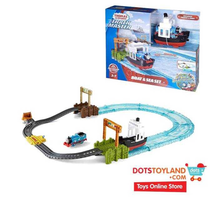 Mainan Thomas & Friends Trackmaster Boat & Sea Set w/ Thomas & Boat