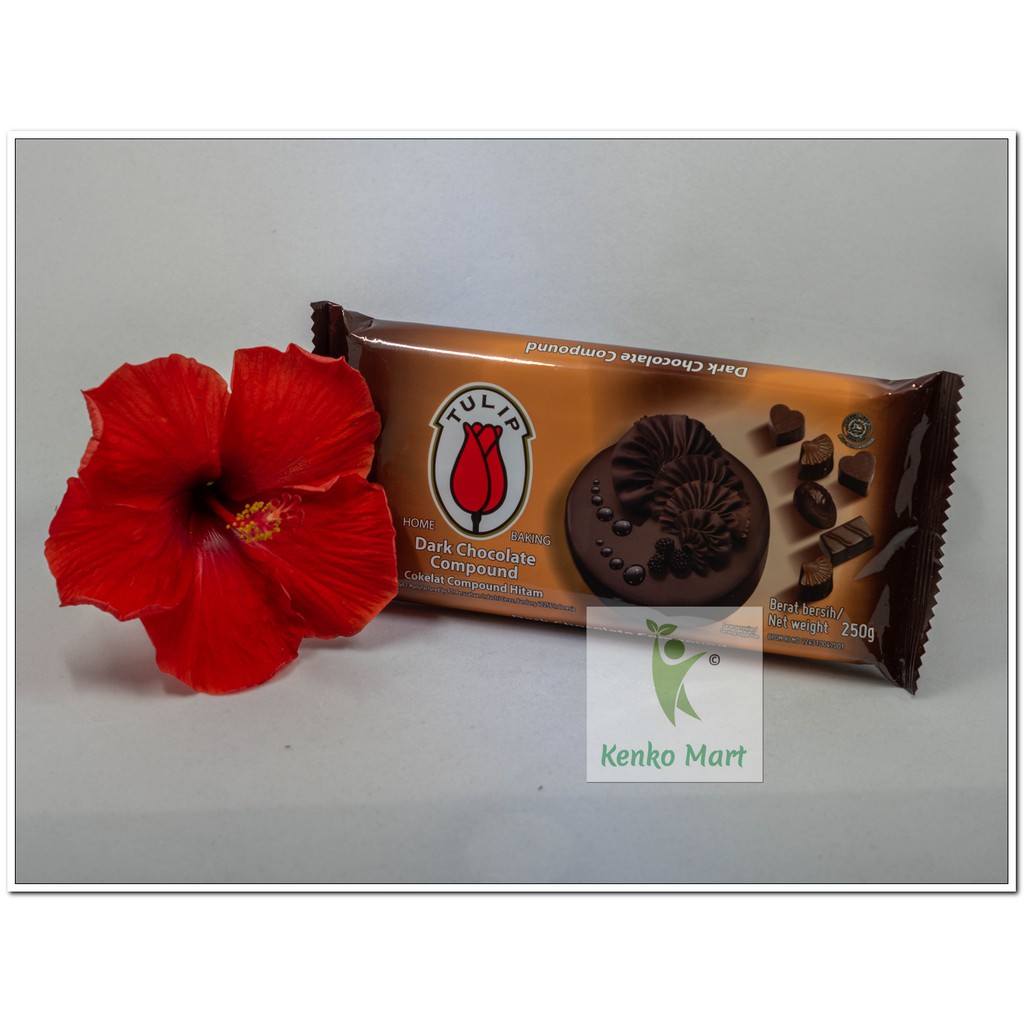 TULIP Coklat Compound Classic 250g - TULIP Dark Choco Compound 250 gr