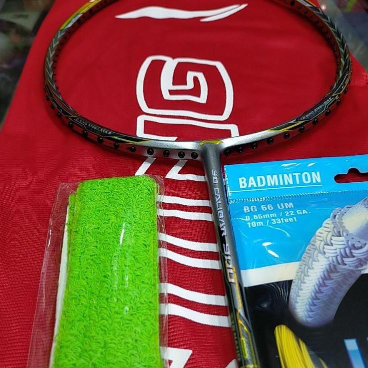 Real Pict !! RAKET BADMINTON LINING 3D CALIBAR 900 32 LBS