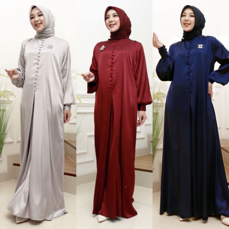 FASHION MUSLIM // ANDARA DRESS // BAHAN ARMANY SILK // KODE AB