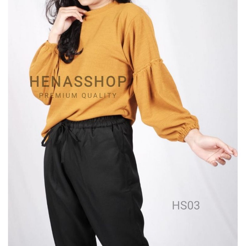 BLOUSE WANITA KOREAN STYLE BLOUSE KOREA BLOUSE LENGAN PANJANG H03