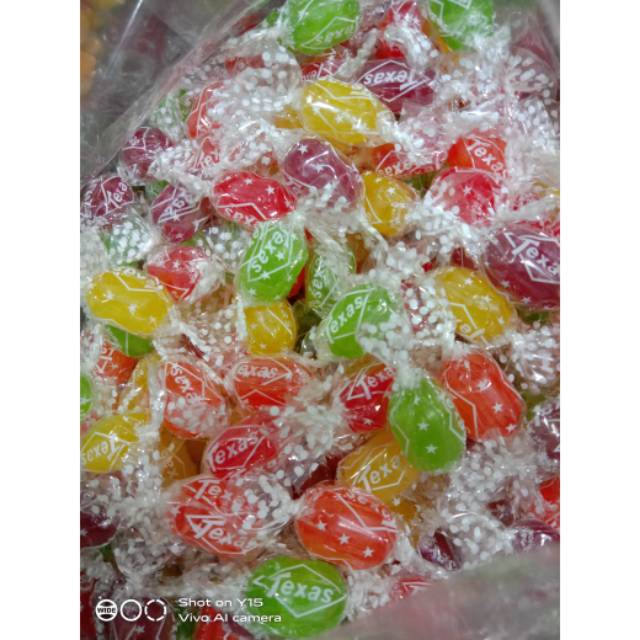 

Permen TEXASS CANDY 250g. Permen aneka macam rasa buah