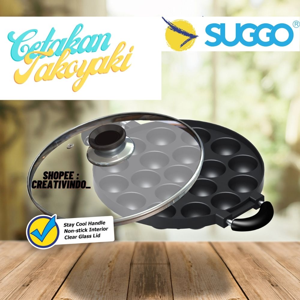 CETAKAN KUE TAKOYAKI - CETAKAN 19 LUBANG - TAKOYAKI PAN - ORIGINAL - CETAKAN 19 SUGGO - CETAKAN 19 LUBANG TAKOYAKI ANTI LENGKET