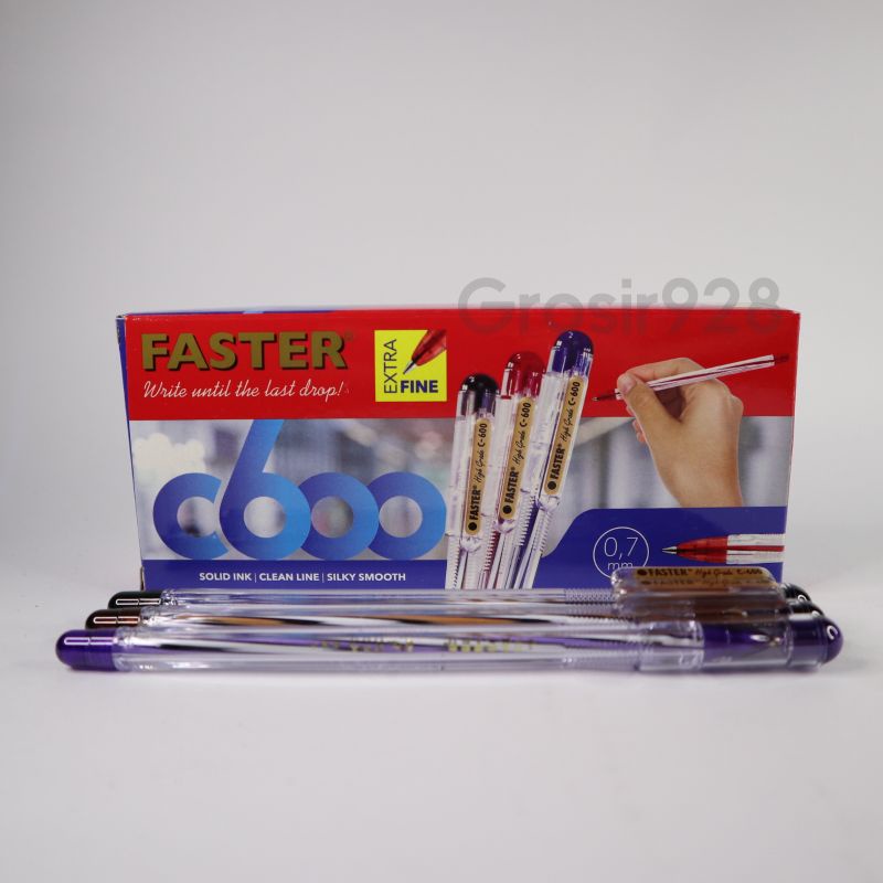 

(Per 12) Pulpen / Bolpen / Bolpoin / Balpoint Faster C600 / C-600