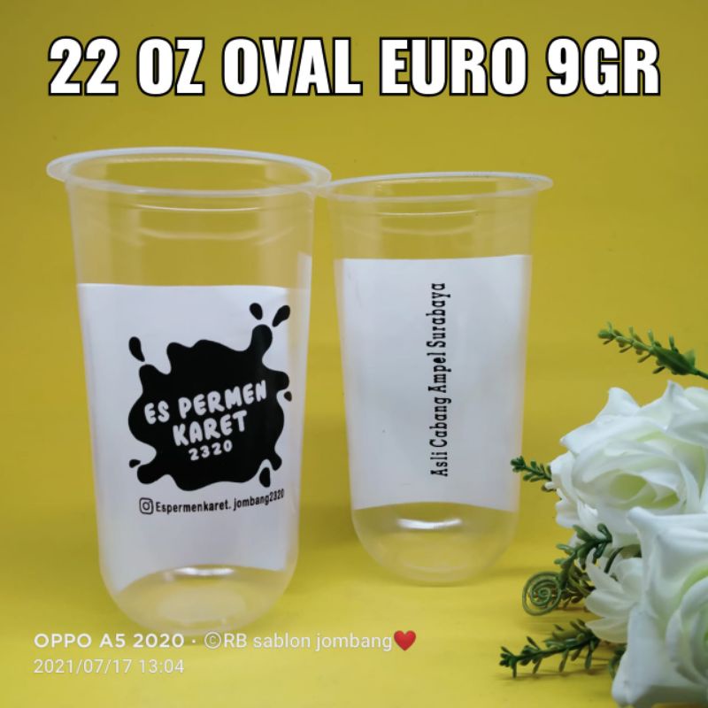 CUP SABLON 22 OZ EURO OVAL