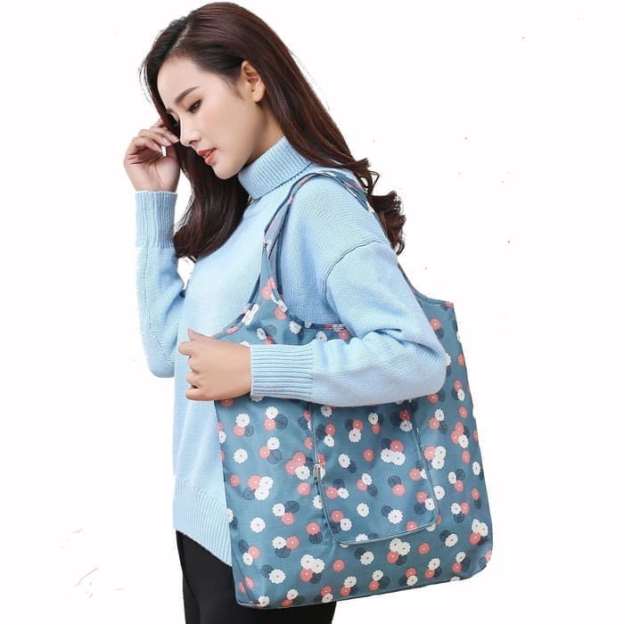 Promo Tas Belanja Cantik Casual Wanita Modis / Tas Cinta Lingkungan