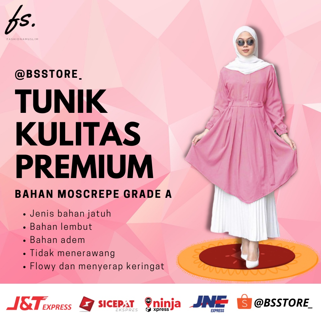Atasan Tunik Hijab Import Terbaru Untuk Ibu Ibu Jumbo Jeans Ukuran Jumbo Katun Jepang Kombinasi Kota