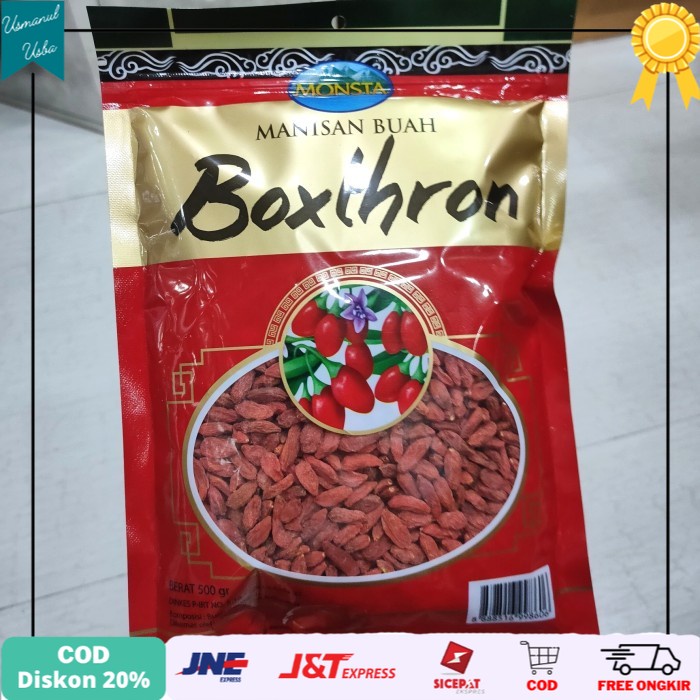 

❤COD❤ MONSTA Goji Berry Super Premium AAA 500gr / Kici / Ki Zhi (Boxthron)