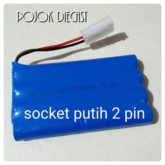 Jual Baterai Mobil Remot V Socket Putih Pin Mah Batre Rc Shopee Indonesia