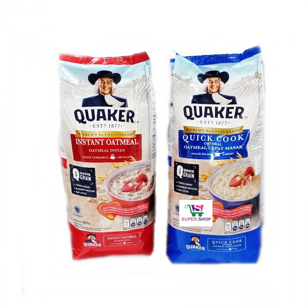 Quaker Oatmeal Sereal Instant / Quick Cooking 800 Gram