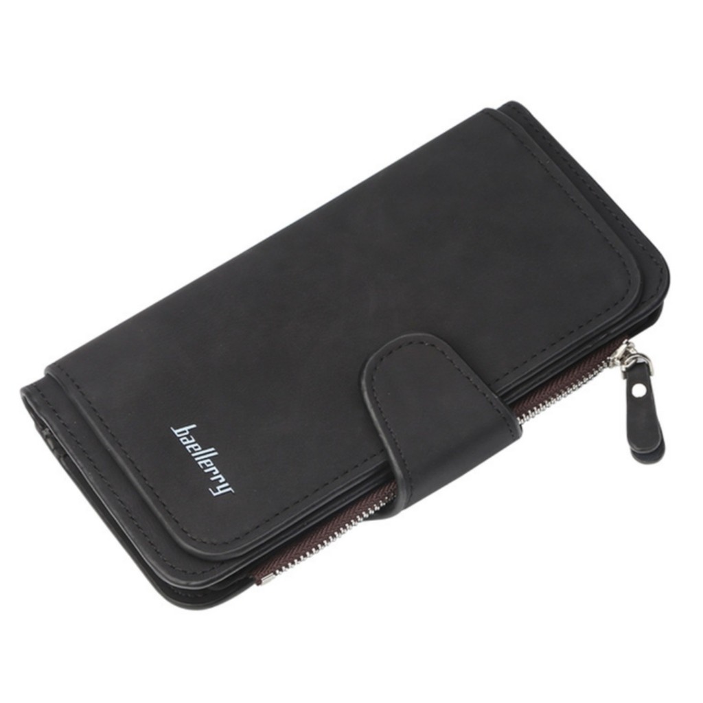 DW07 Dompet Wanita Kulit Sintetis Import Branded Wallet Kado Ultah Pacar-Hitam