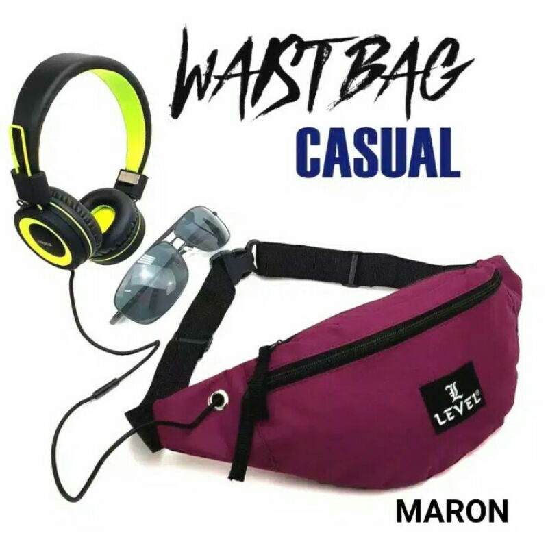 Tas LEVEL | Pushop  Waistbag selempang