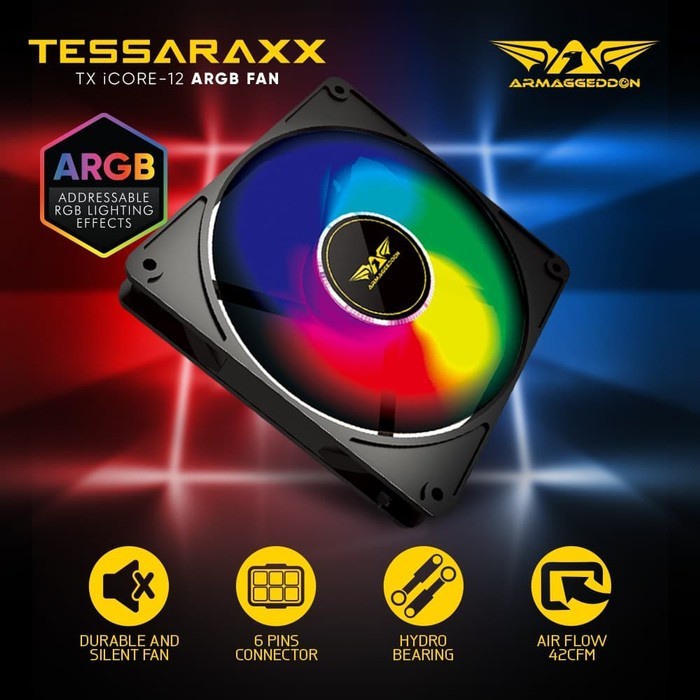 Armaggeddon Tessaraxx TX-iCore ARGB Fan | Support Aura Sync