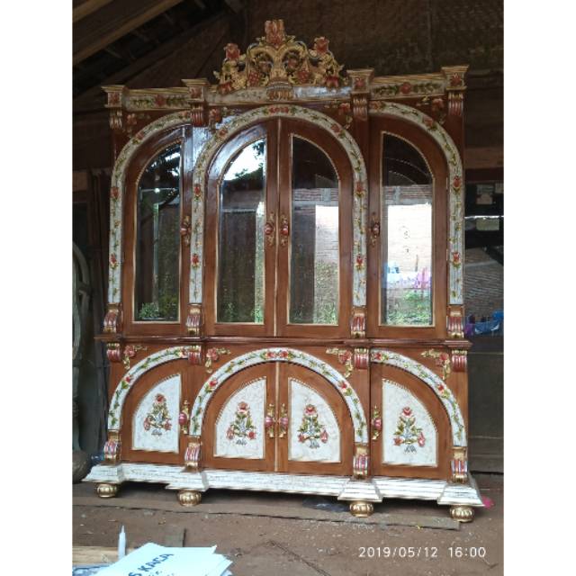 bufet manohara duco putih top mebel jepara,furniture