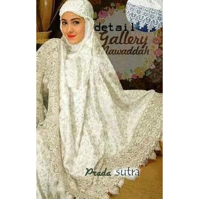 Mukena Dewasa Putih Mukena Wanita Katun Putih