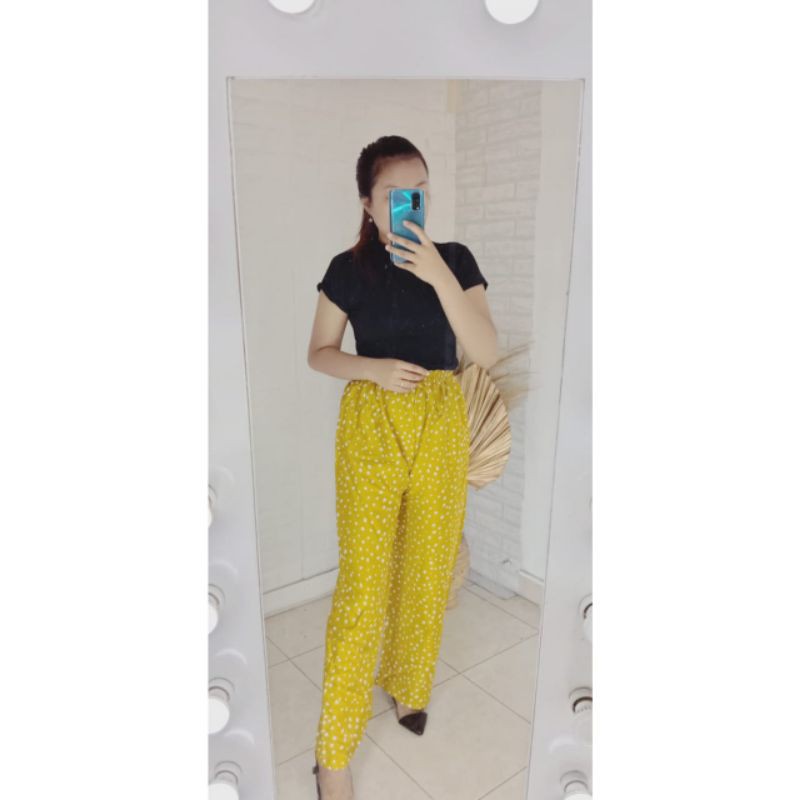 CELANA KULOT PANJANG MOTIF VOLKADOT-Murstad