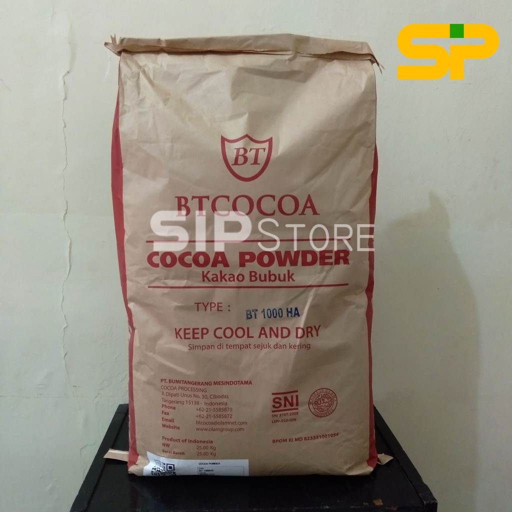 Coklat Bubuk BT1000HA Cocoa Powder Original @ 25kg / Cocoa Powder 25 kg/ Coklat Bubuk Cokelat BTCoco