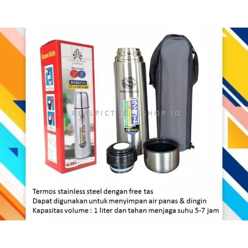 Termos Vacum Termos Stainless 1L