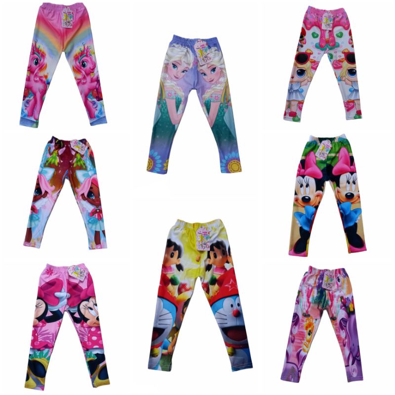 LEGGING ANAK MOTIF LOL || LEGGING ANAK PEREMPUAN 1TH-5TH || CELANA LEGGING TERMURAH