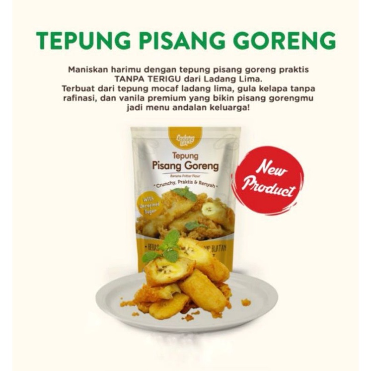 

tepung pisang goreng ladang lima