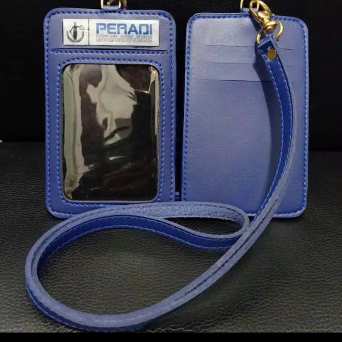 

Kusus Hari Ini Name Tag Id Card Tali Kulit Warna Biru Dof Logo Peradi Advokat Bergaransi