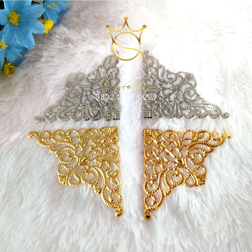 Charm sudut Mahar | Sudut hantaran | Siku hantaran | Bahan Craft | Bahan Hiasan Mahar