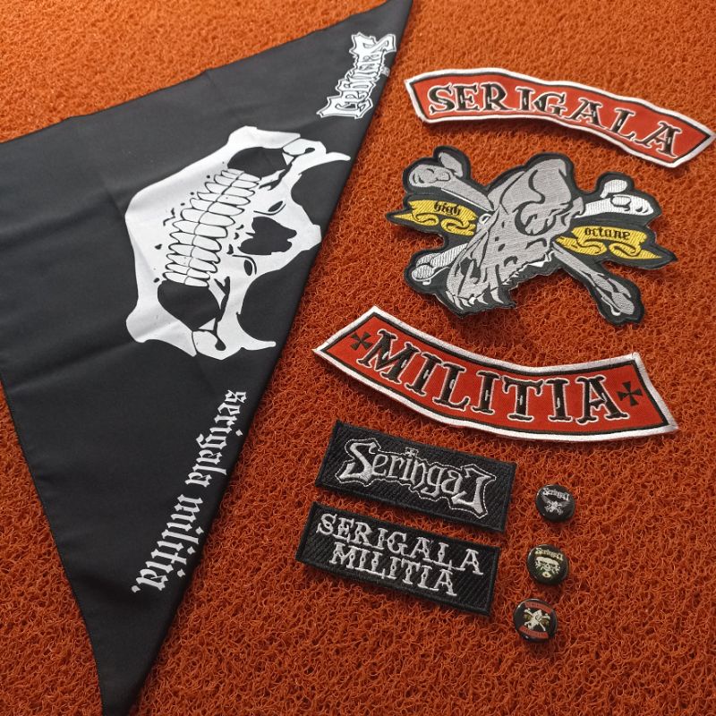 Backpatch bordir Serigala Militia Premium best Quality Termurah