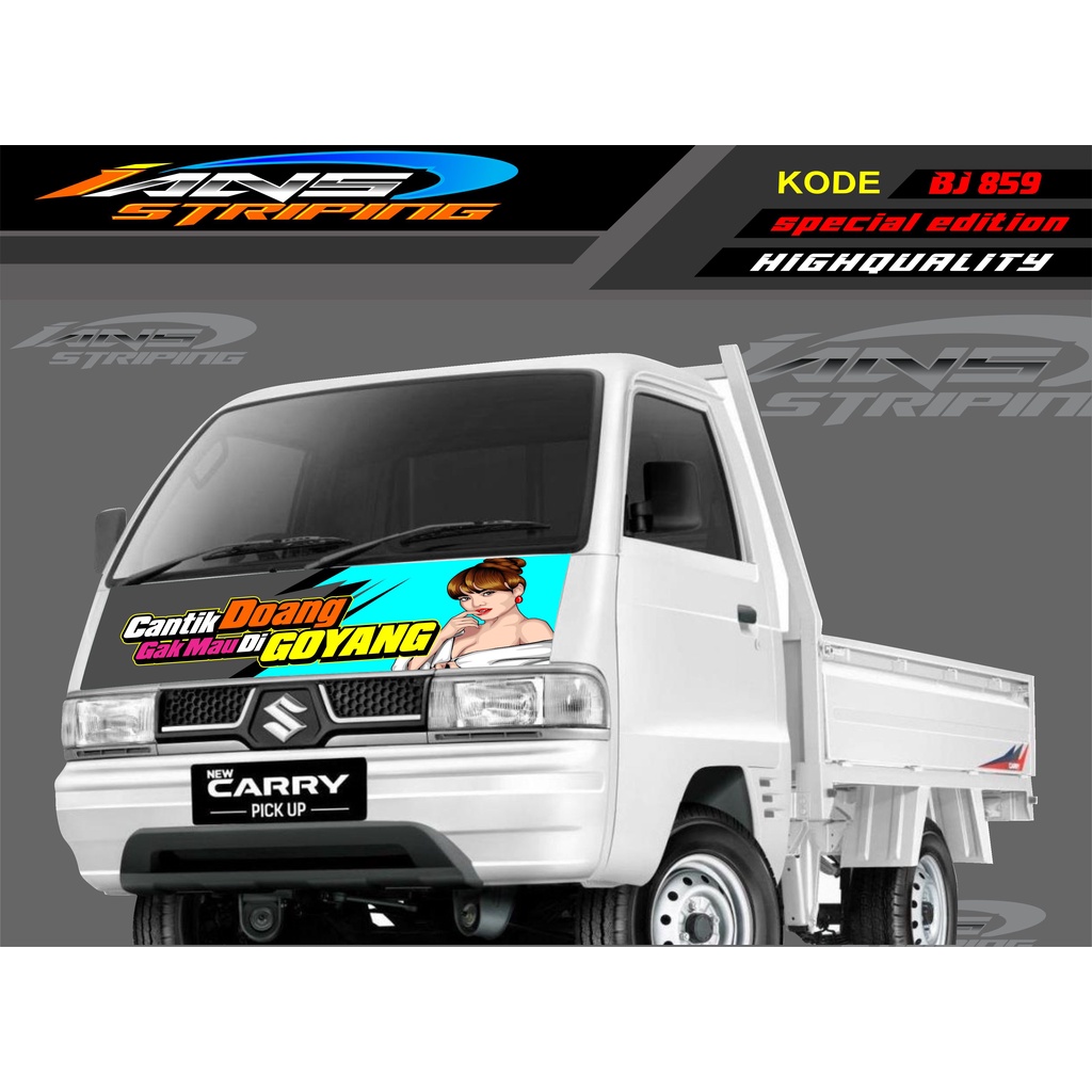 STIKER KAP DEPAN MOBIL CARRY/ STIKER KABIN DEPAN MOBIL CARRY PICK UP / STICKER TERBARU